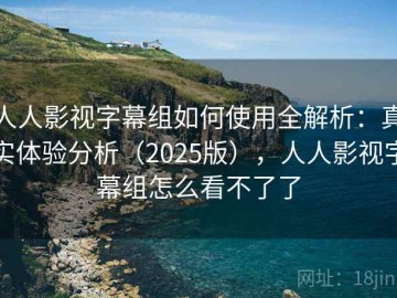 人人影视字幕组如何使用全解析：真实体验分析（2025版），人人影视字幕组怎么看不了了