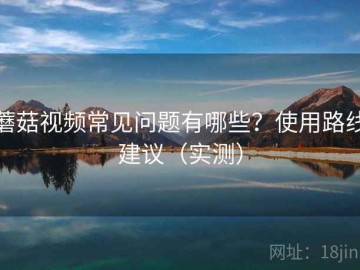 蘑菇视频常见问题有哪些？使用路线建议（实测）