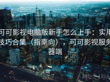 可可影视电脑版新手怎么上手：实用技巧合集（指南向），可可影视服务器端