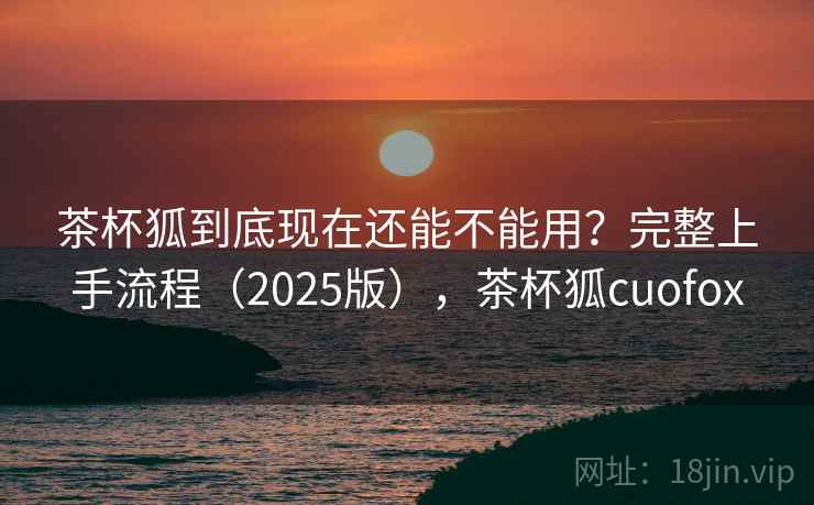 茶杯狐到底现在还能不能用？完整上手流程（2025版），茶杯狐cuofox