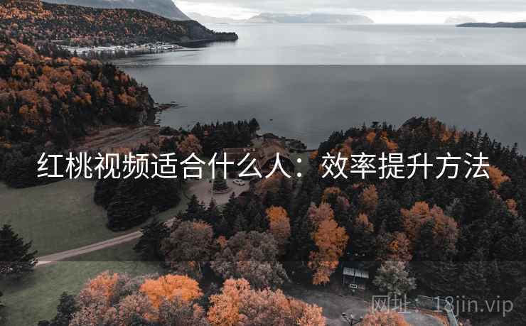 红桃视频适合什么人：效率提升方法