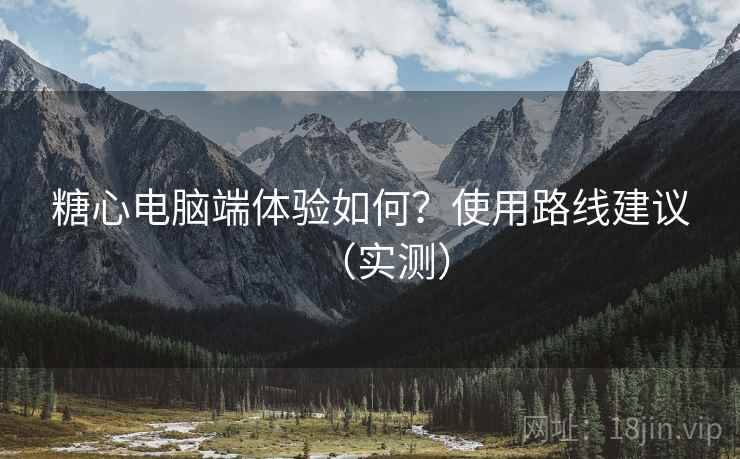 糖心电脑端体验如何?使用路线建议(实测) 糖心电脑端体验如何?使用路线建议(实测)